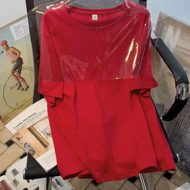 Women Pure Cotton Loose Fit T-Shirt Summer Dress - Image 3