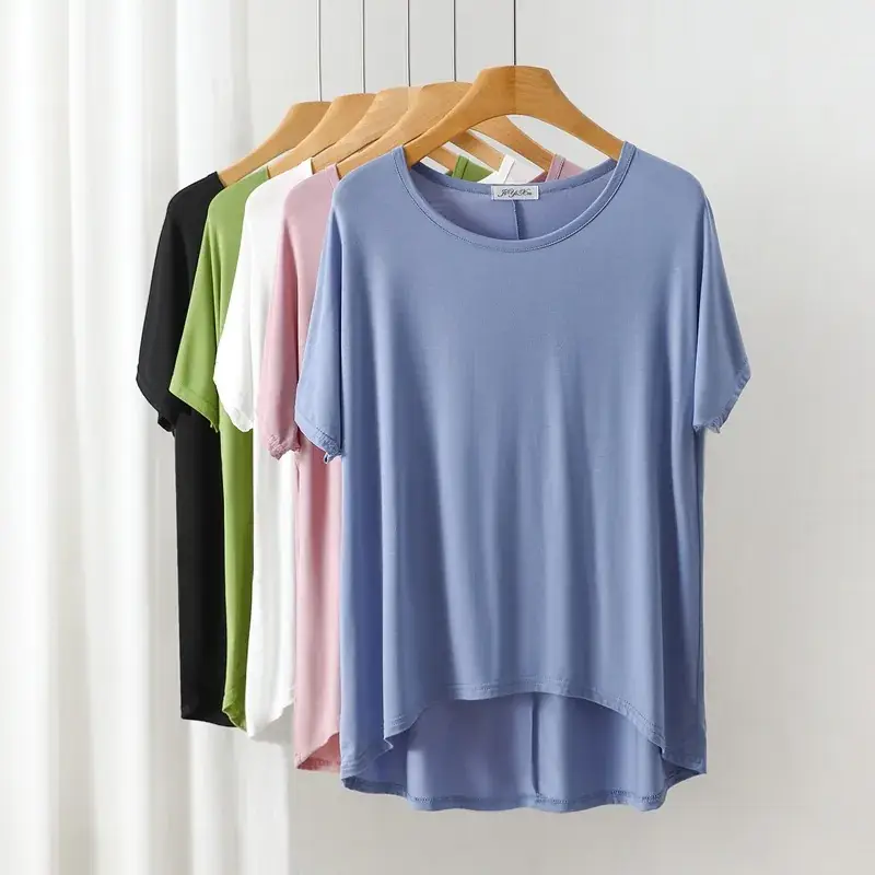 White Slimming T-Shirt for Girls Large Size - Image 16