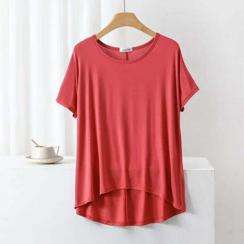 White Slimming T-Shirt for Girls Large Size - Image 10
