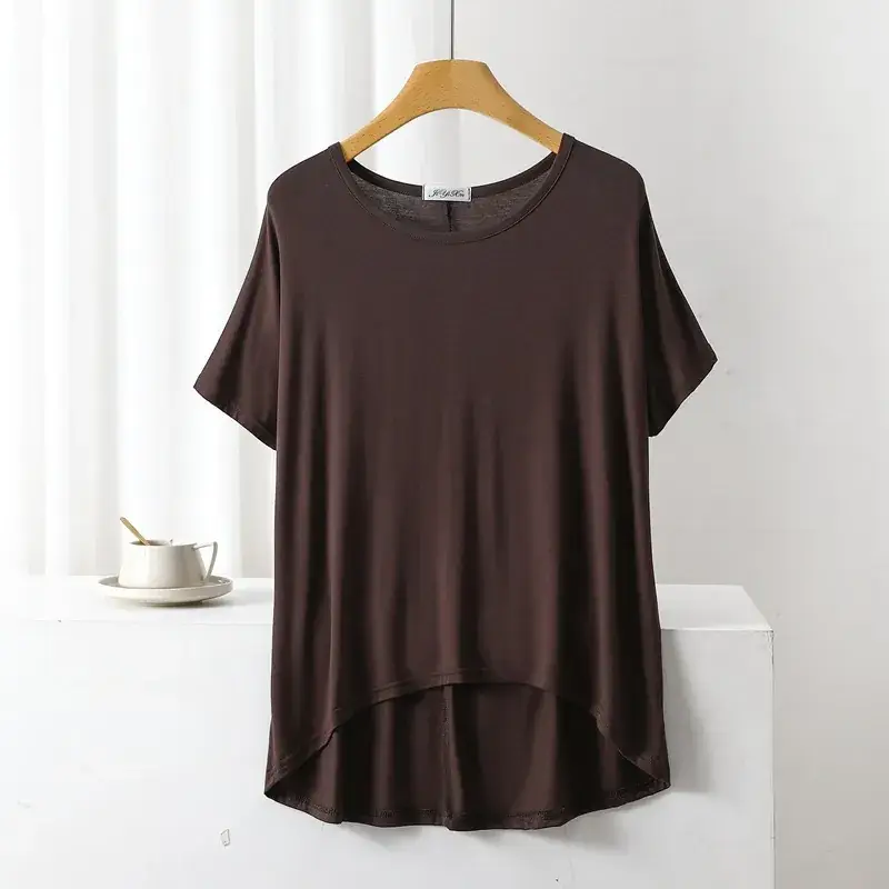 White Slimming T-Shirt for Girls Large Size - Image 13