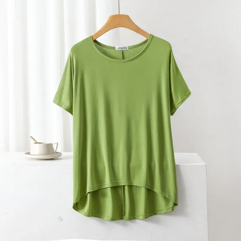 White Slimming T-Shirt for Girls Large Size - Image 4
