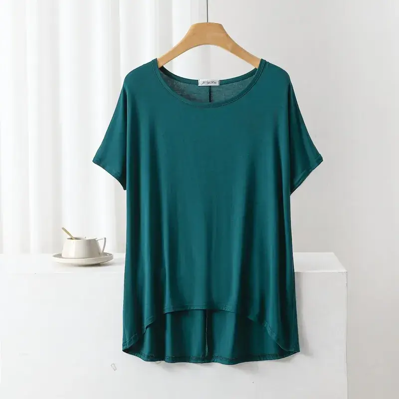 White Slimming T-Shirt for Girls Large Size - Image 5