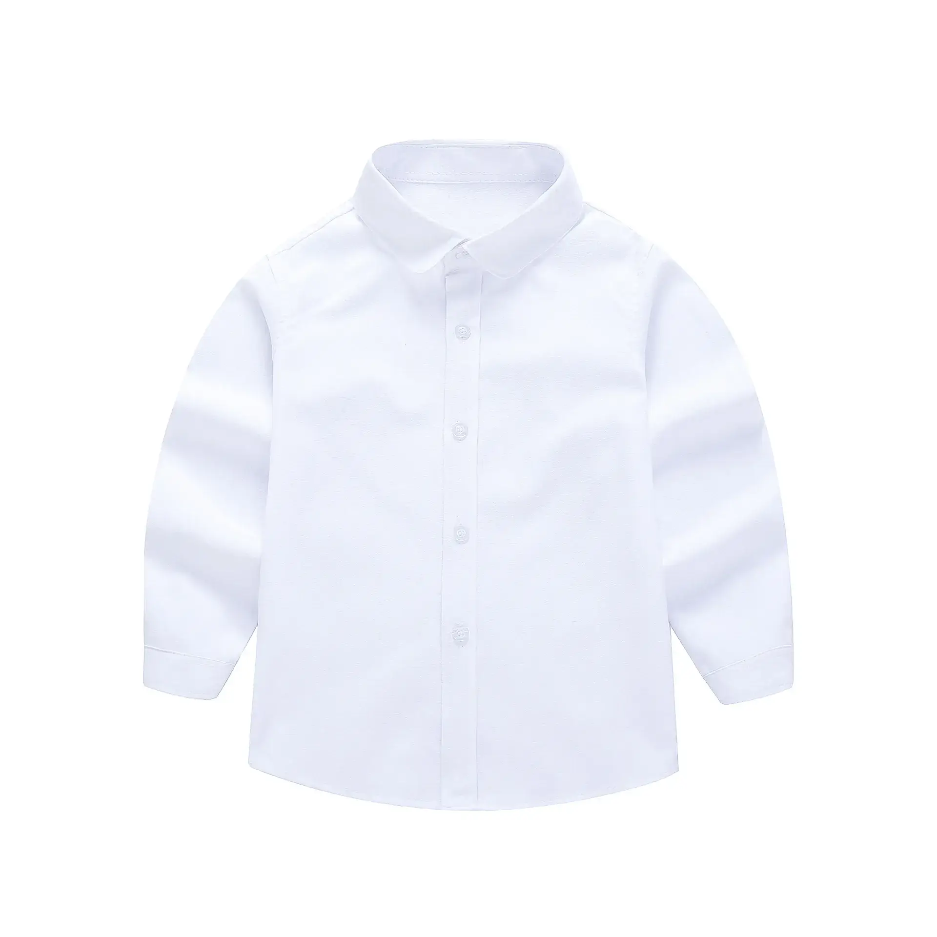 Girls Pure White Long Sleeve School Shirt