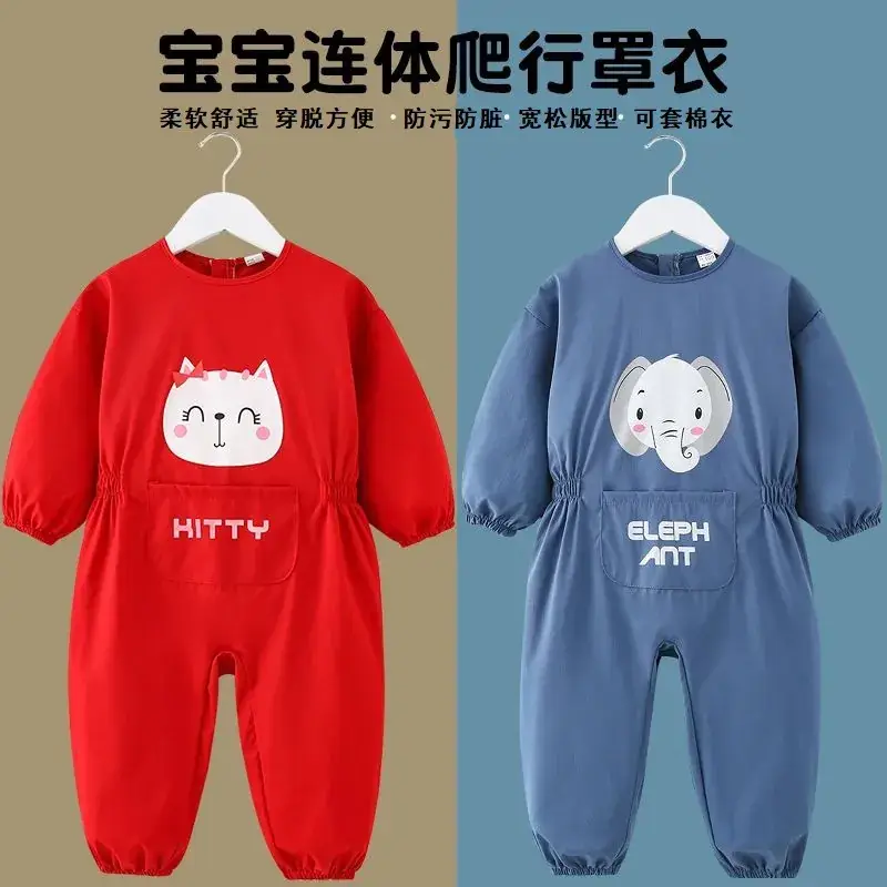 Red Cat Print Baby Onesie for Kids Autumn Winter - Image 8
