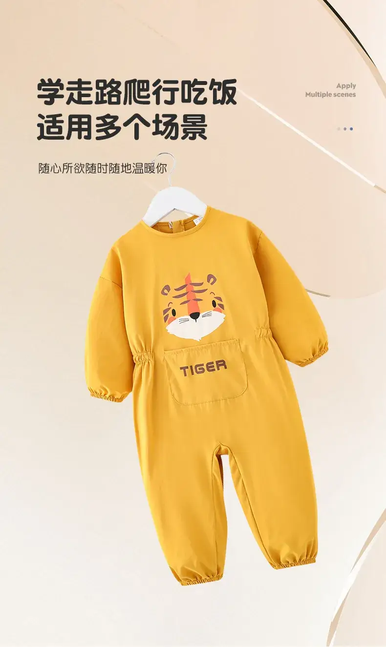 Red Cat Print Baby Onesie for Kids Autumn Winter — feature 9