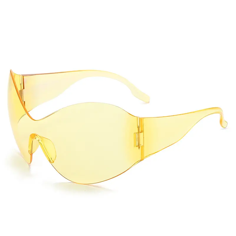 New Steampunk Women Sunglasses Pink Oversized Y2K