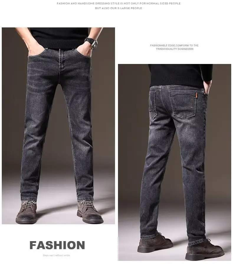 Men Slim Fit Jeans Korean Style Spring Summer — feature 9