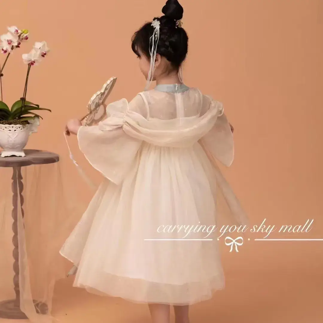 24 Summer New Nine-Quality Hanfu Embroidery Girl Costume with Shawl - Image 5