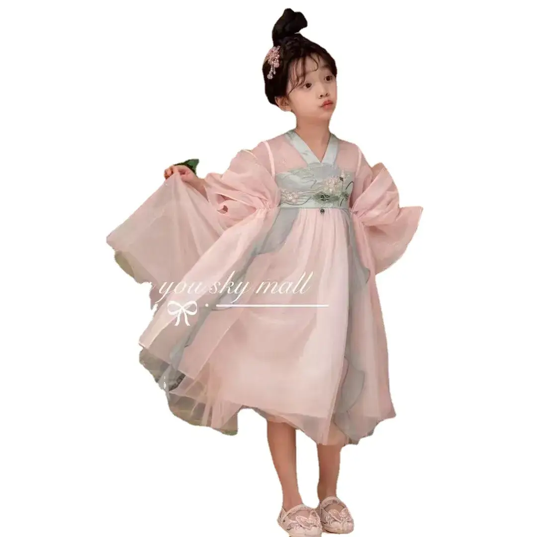 24 Summer New Nine-Quality Hanfu Embroidery Girl Costume with Shawl - Image 6