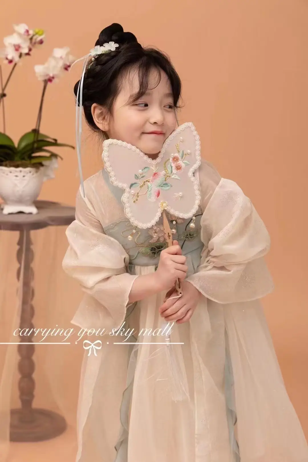 24 Summer New Nine-Quality Hanfu Embroidery Girl Costume with Shawl — feature 5