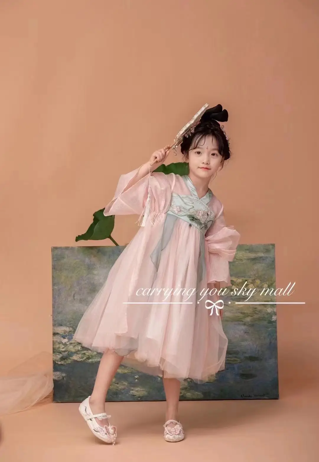 24 Summer New Nine-Quality Hanfu Embroidery Girl Costume with Shawl — feature 8
