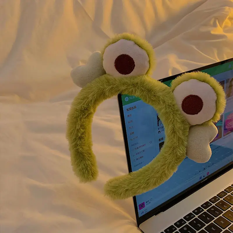 Cute Plush Frog Hair Band for Women — feature 6