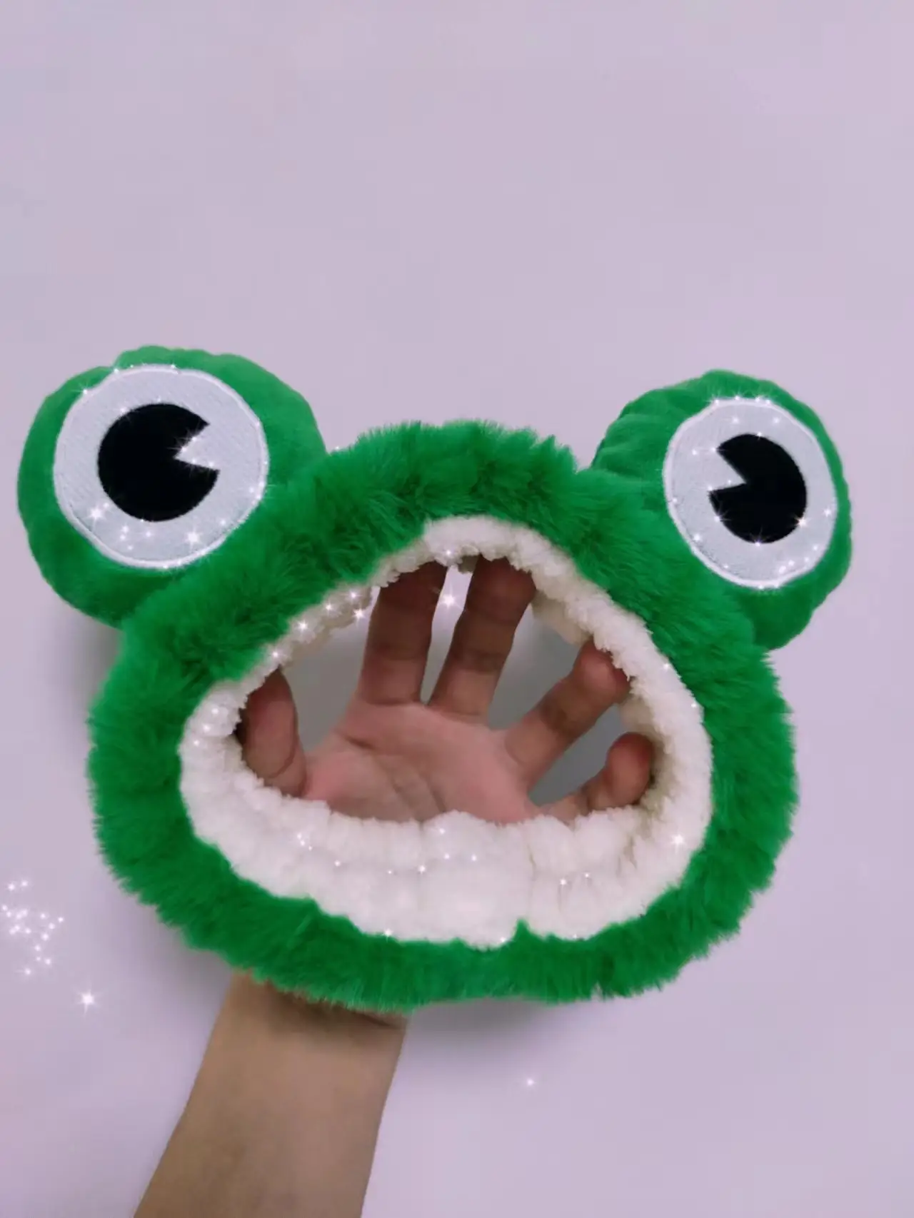 Cute Plush Frog Hair Band for Women - Image 4