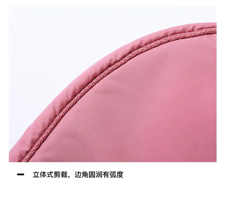 Lightweight Nylon Cloth Crossbody Bag in Pink Green Black — feature 8