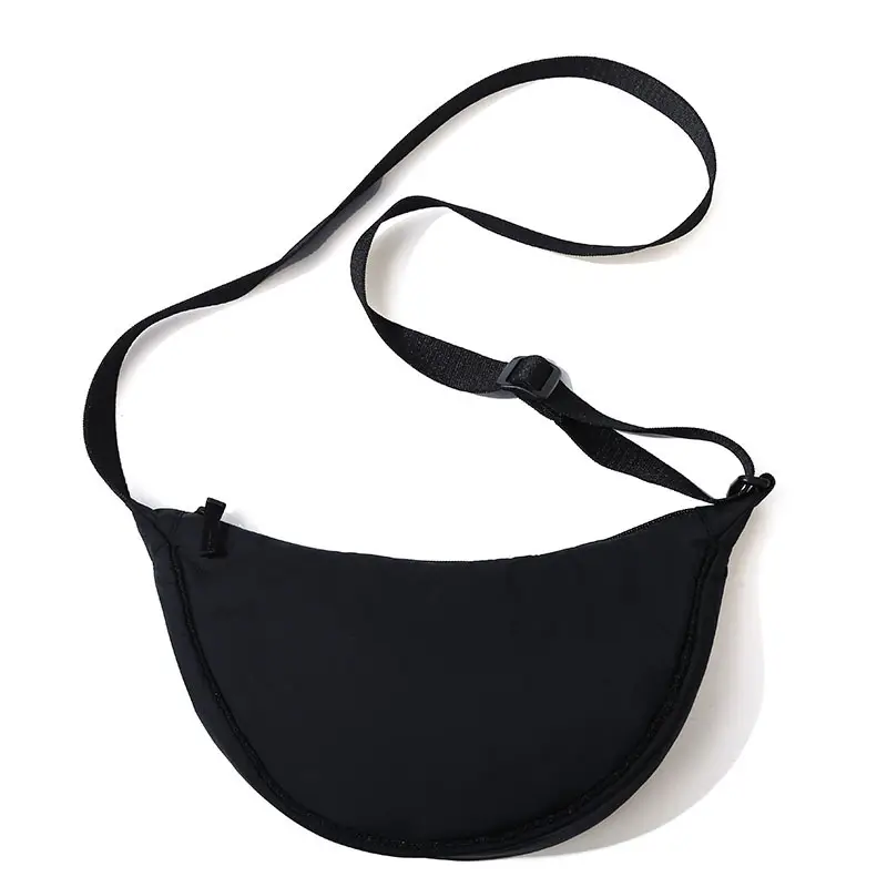 Lightweight Nylon Cloth Crossbody Bag in Pink Green Black - Image 2