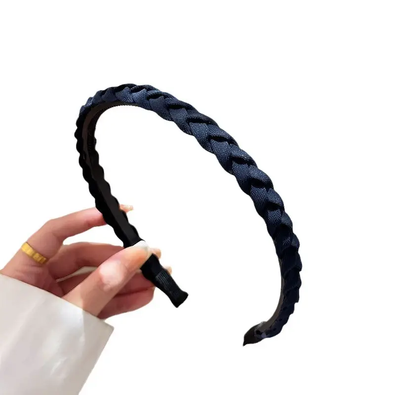Gentle Curry Color Braided Hairpin Headband Women 2023 - Image 4
