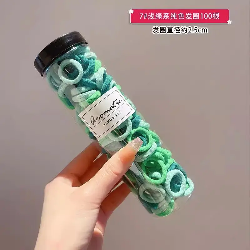 Children's Hair Ties Towel Rings Rubber Bands 100 Pcs - Image 4