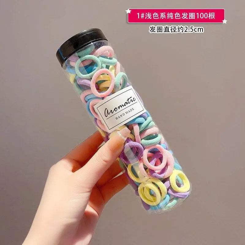 Children's Hair Ties Towel Rings Rubber Bands 100 Pcs - Image 6