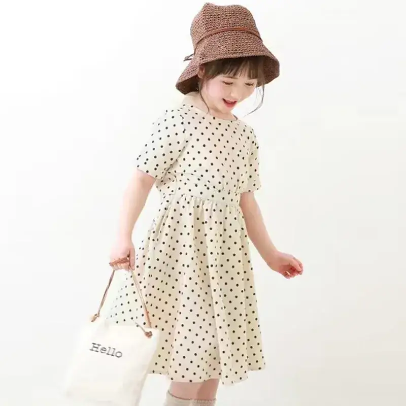 2023 Summer Polka Dot Japanese Cross Border Dress for Girls - Image 5