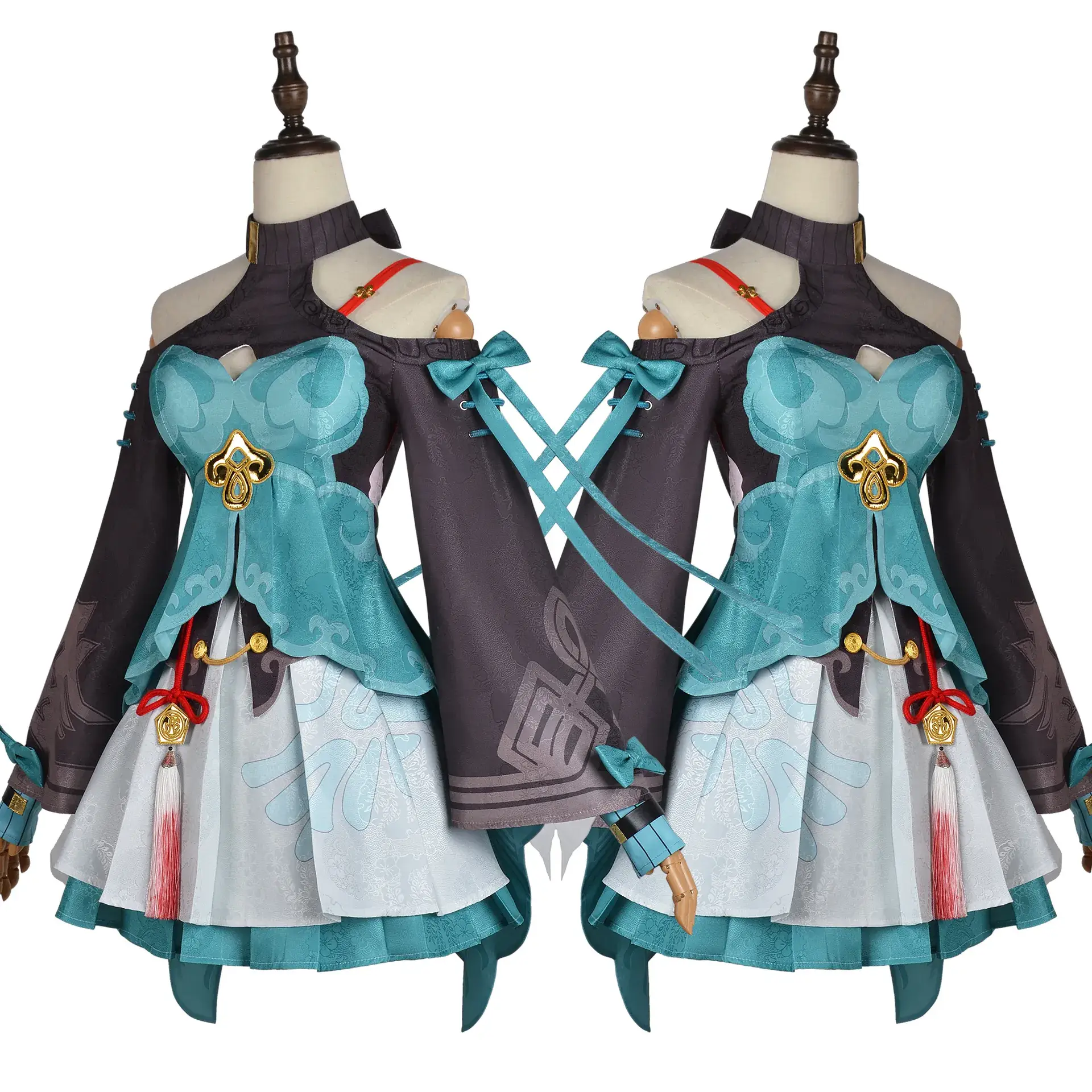 Beige Hairless Dome Railway Qingque Cosplay Clothing - Image 3