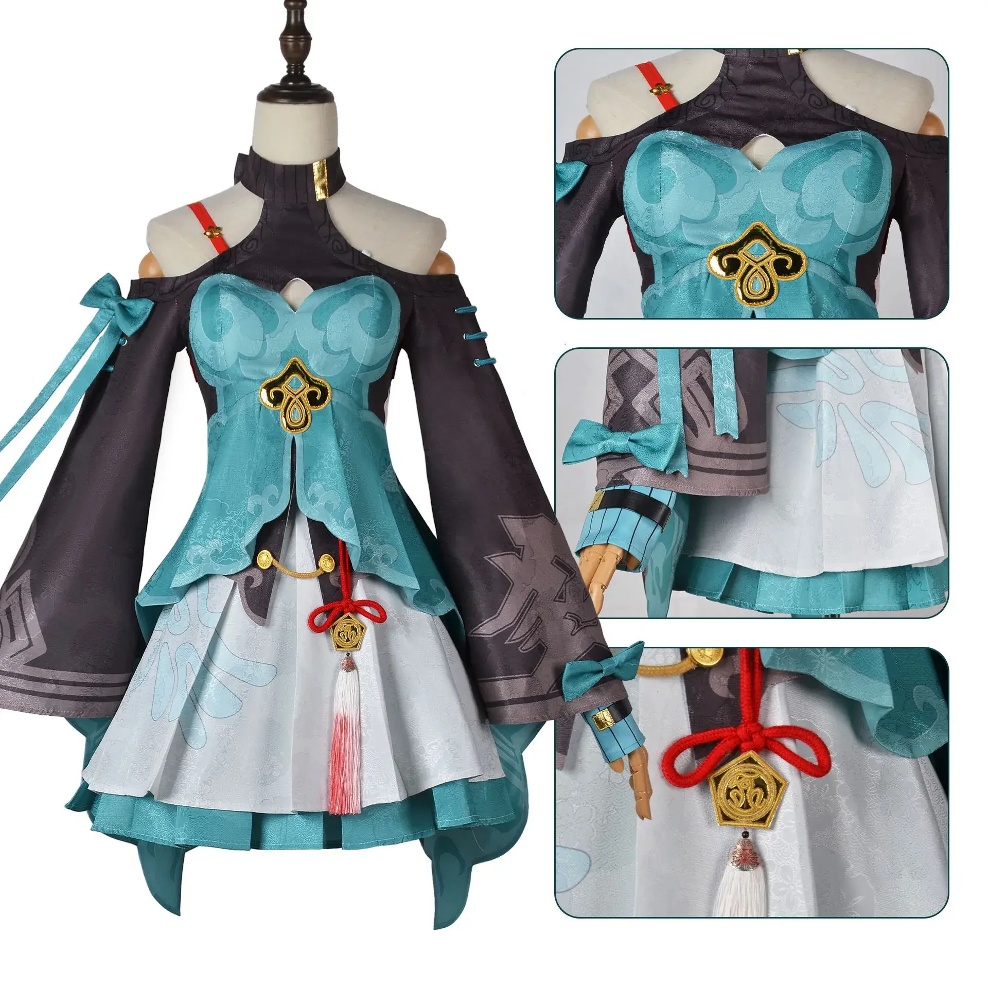 Beige Hairless Dome Railway Qingque Cosplay Clothing - Image 4