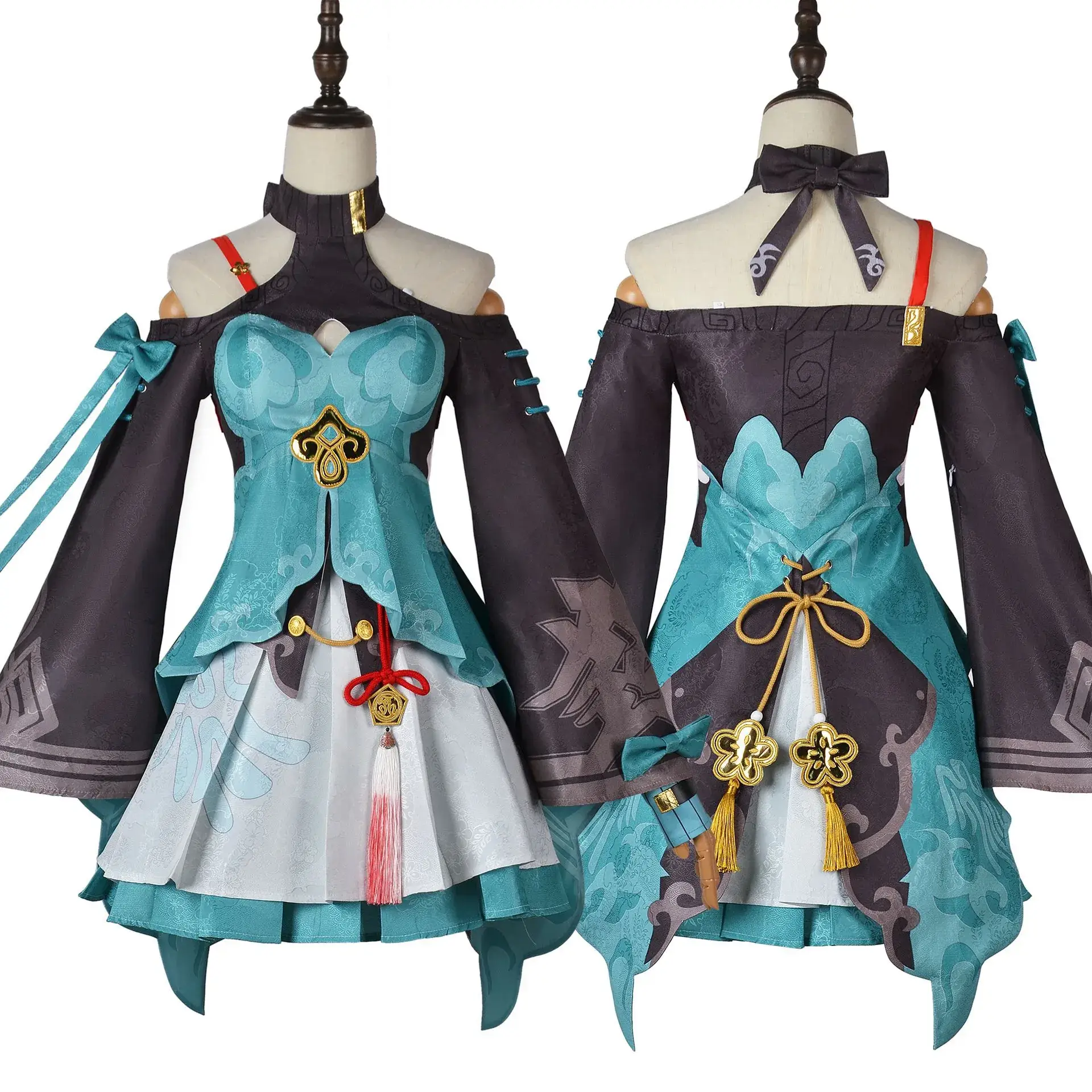 Beige Hairless Dome Railway Qingque Cosplay Clothing - Image 6