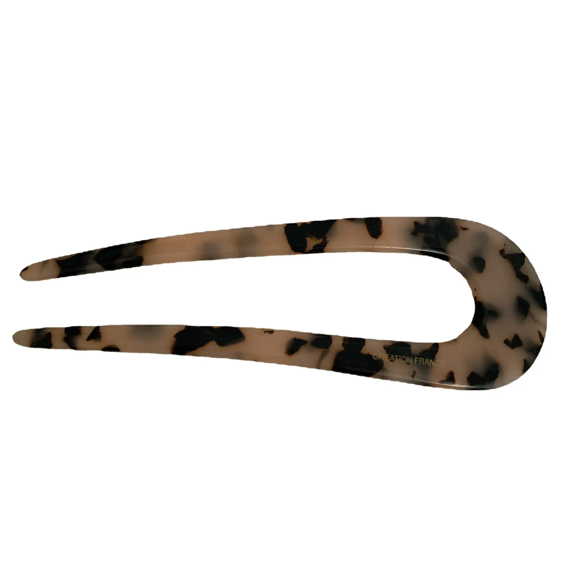 Elegant U-Shaped Hairpin with Leopard Print - Image 11