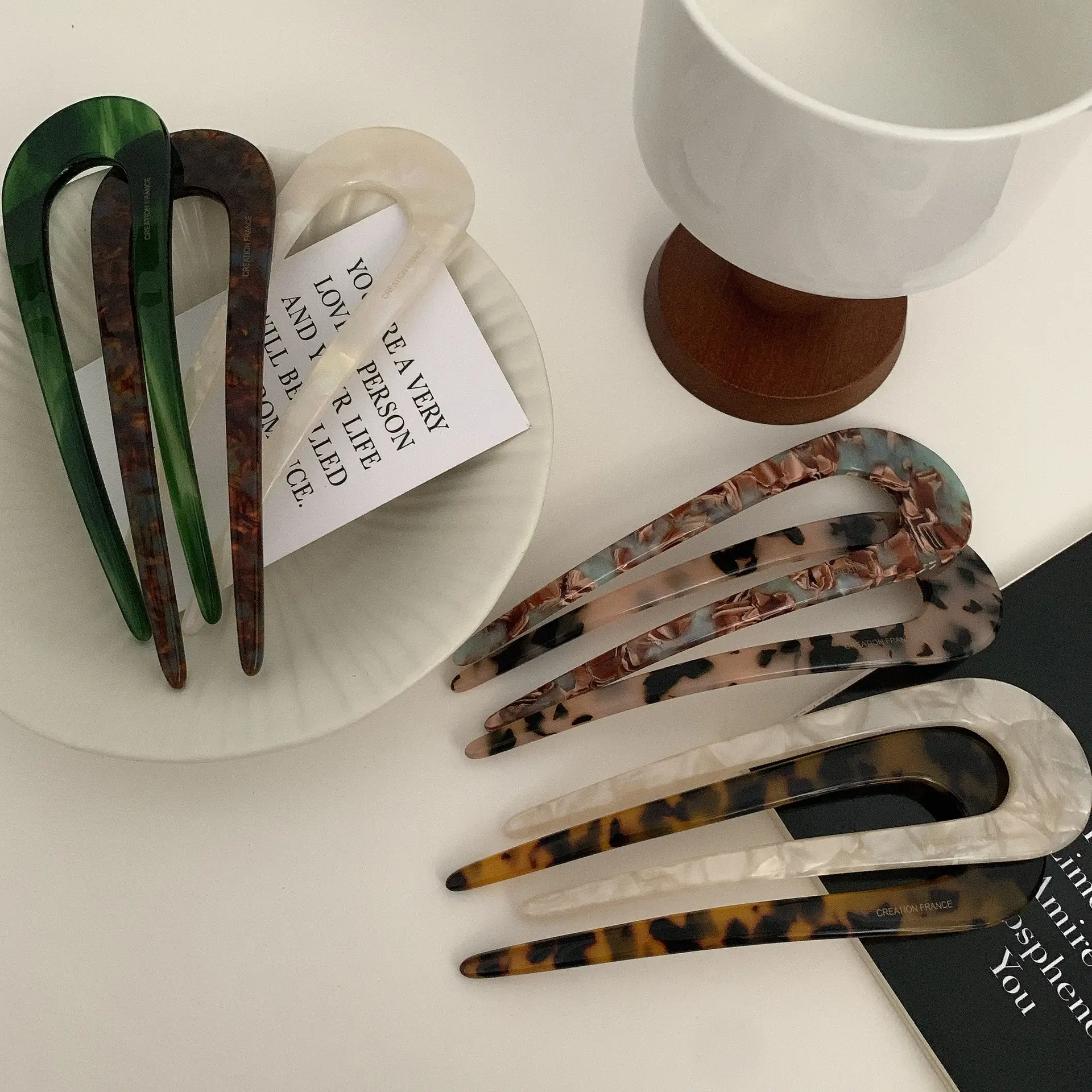 Elegant U-Shaped Hairpin with Leopard Print — feature 29