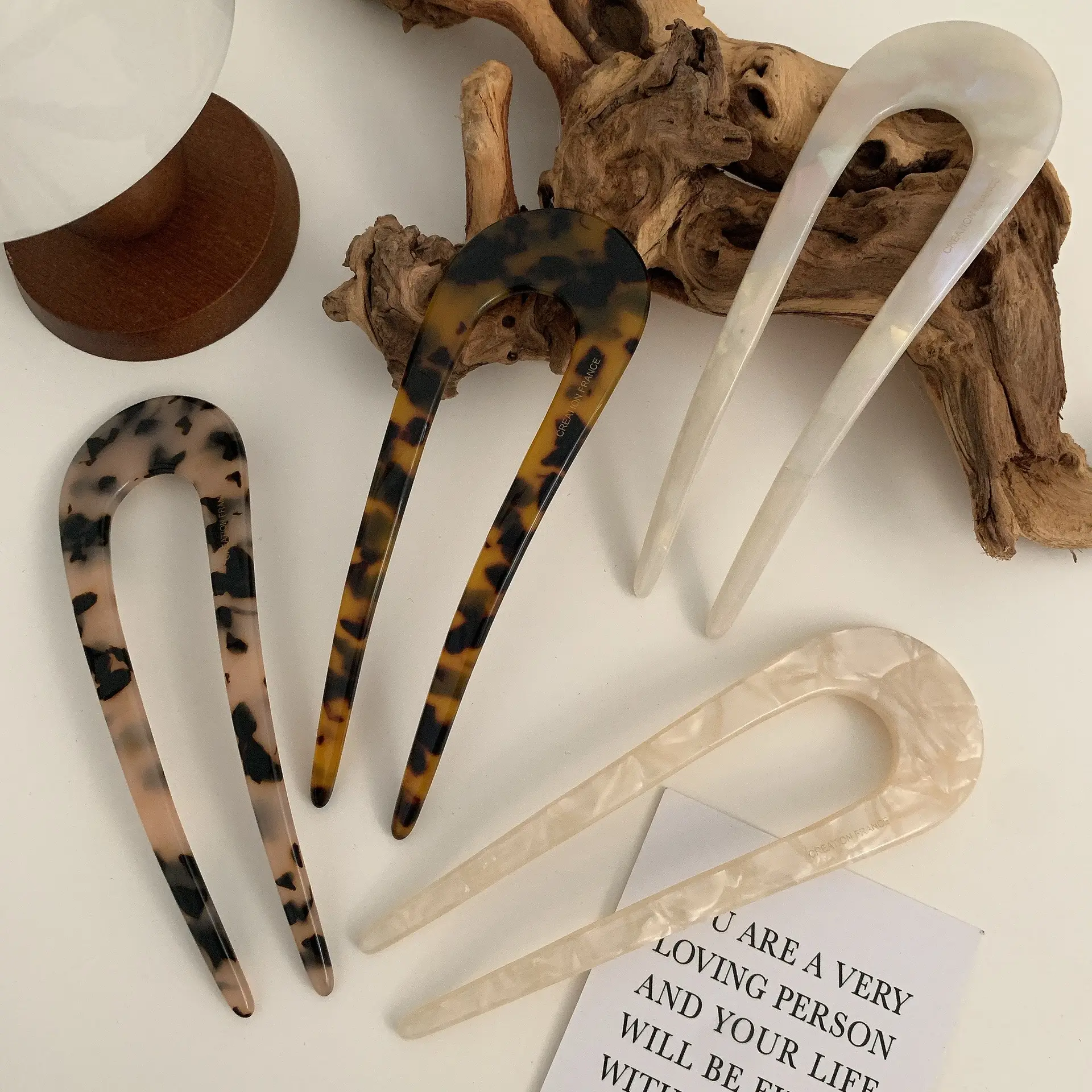 Elegant U-Shaped Hairpin with Leopard Print — feature 31