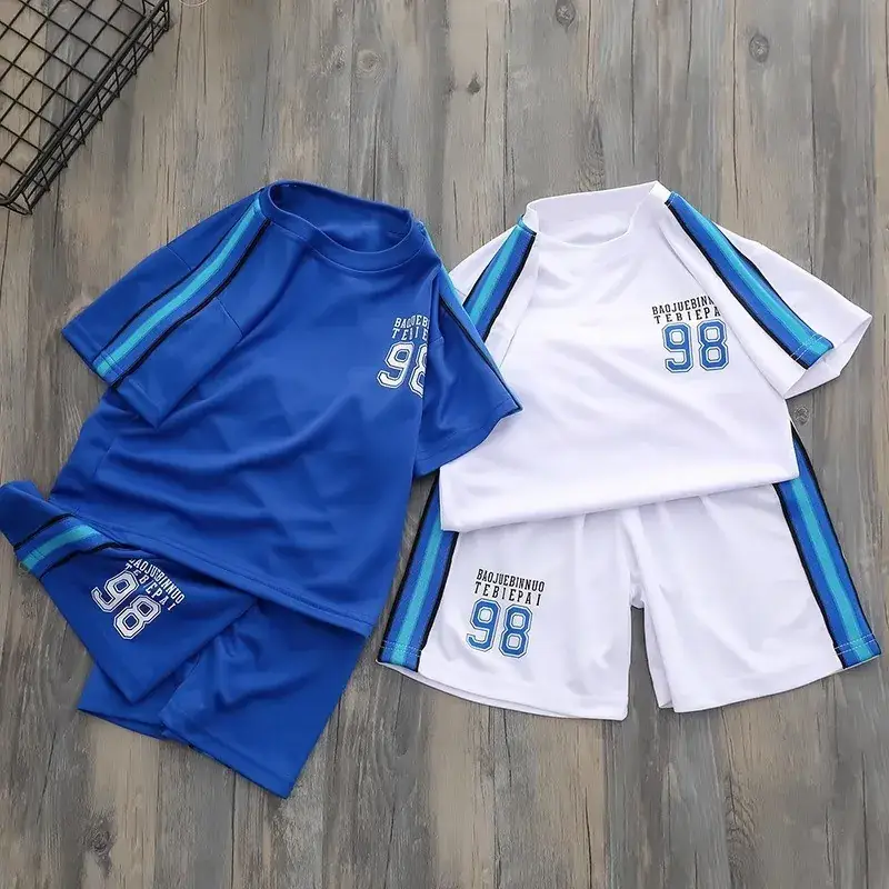 Summer Boys Basketball Uniform 2-Piece Suit Shorts Set