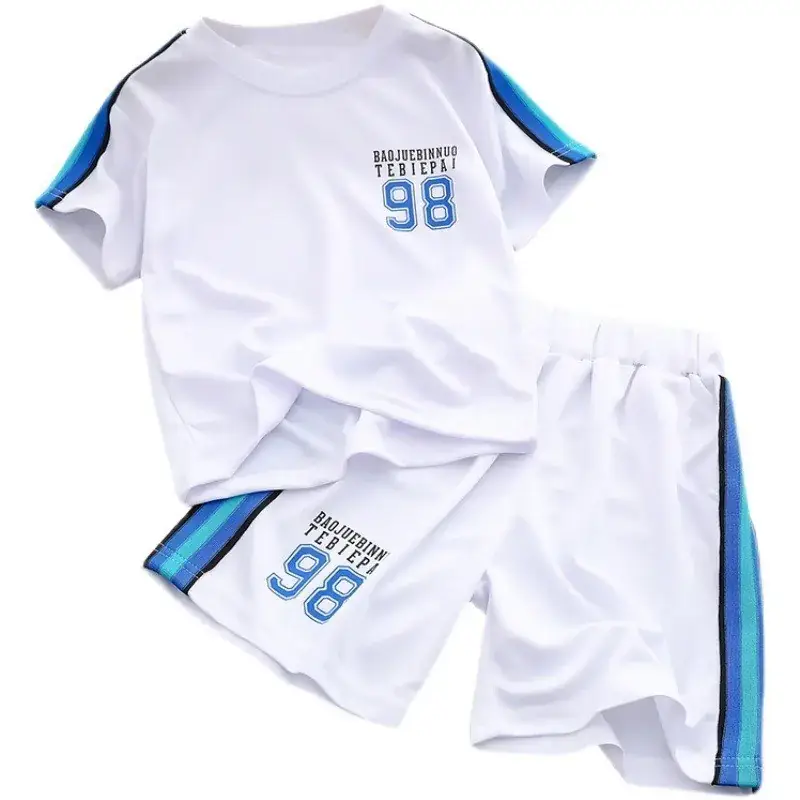 Summer Boys Basketball Uniform 2-Piece Suit Shorts Set