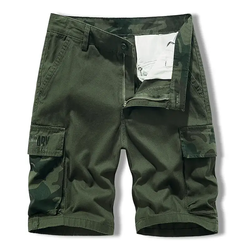 Men's Mountain Camo Shorts with Multi Pocket Design - Image 4