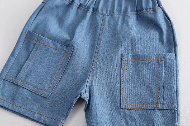 Children Cotton Short Sleeve T-Shirt Shorts Set Summer — feature 10