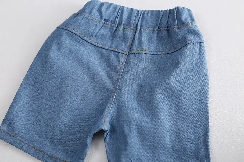 Children Cotton Short Sleeve T-Shirt Shorts Set Summer — feature 12