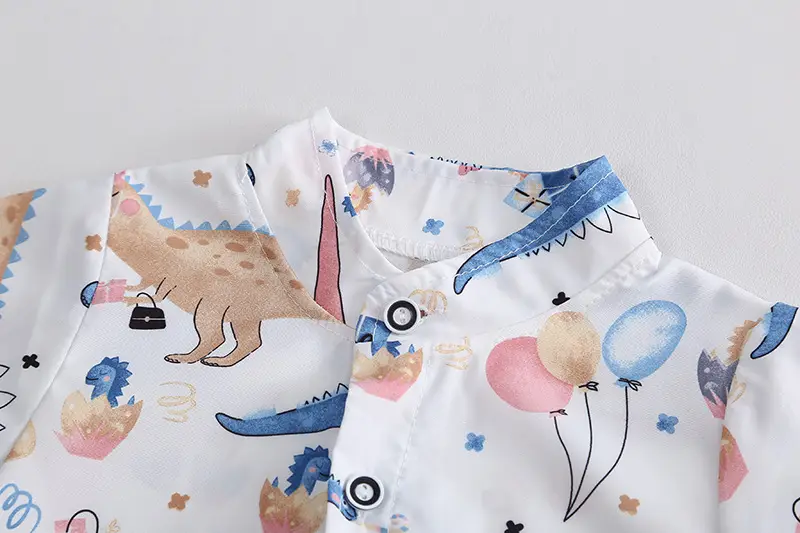 Children Cotton Short Sleeve T-Shirt Shorts Set Summer — feature 6