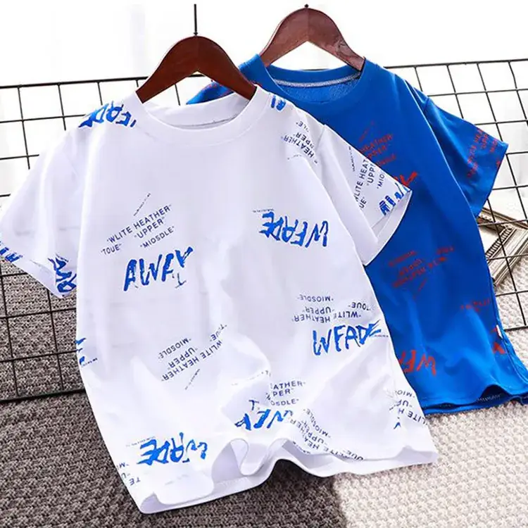 White Loose Sleeve T-Shirt for Kids 2023 - Image 5