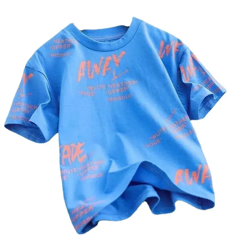 White Loose Sleeve T-Shirt for Kids 2023 - Image 9