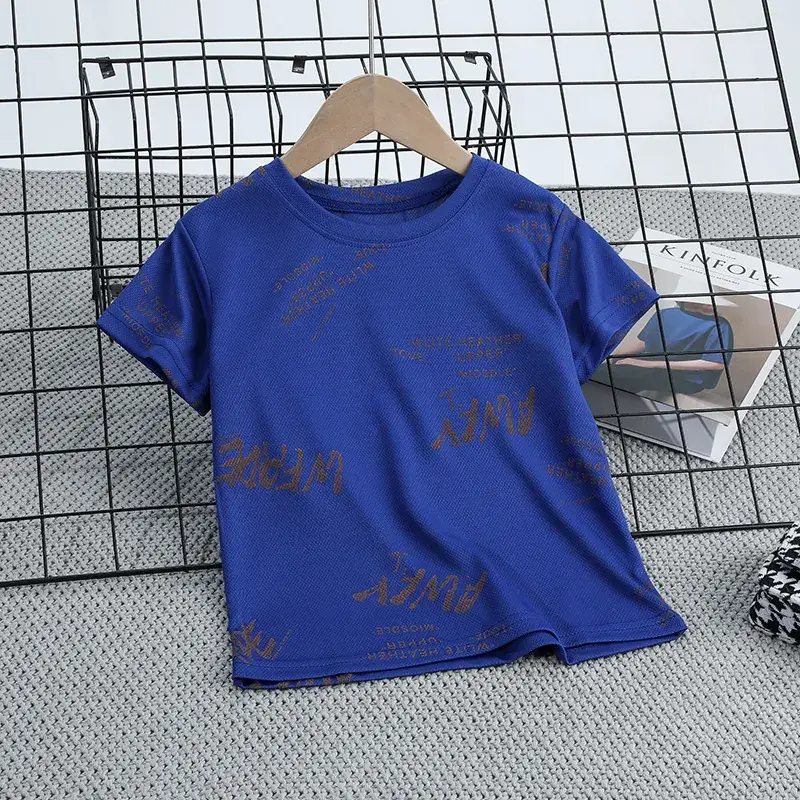 White Loose Sleeve T-Shirt for Kids 2023 - Image 3