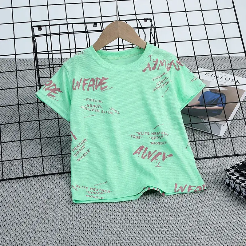 White Loose Sleeve T-Shirt for Kids 2023 - Image 4