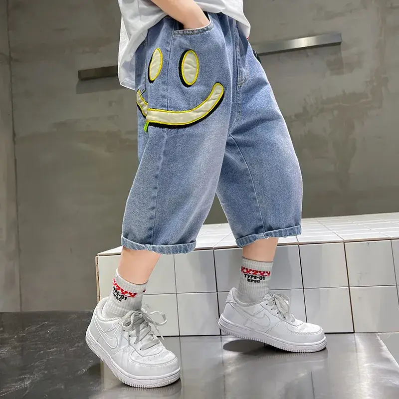 Children's Denim Pants Large Summer Wear - Image 45