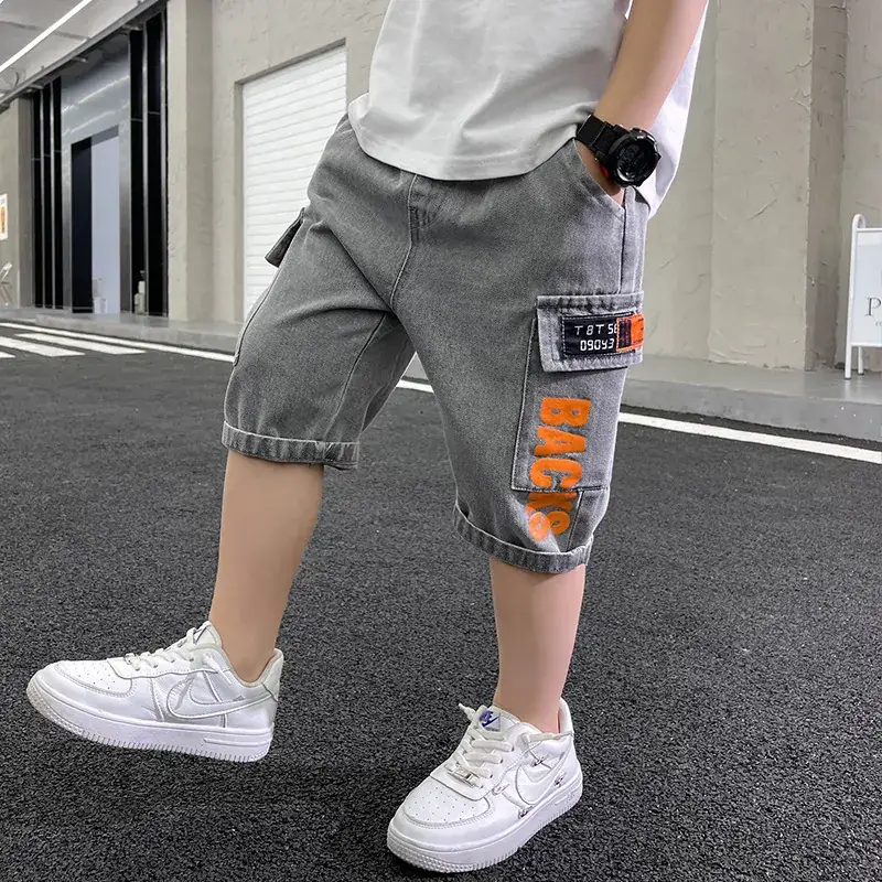 Children's Denim Pants Large Summer Wear - Image 46