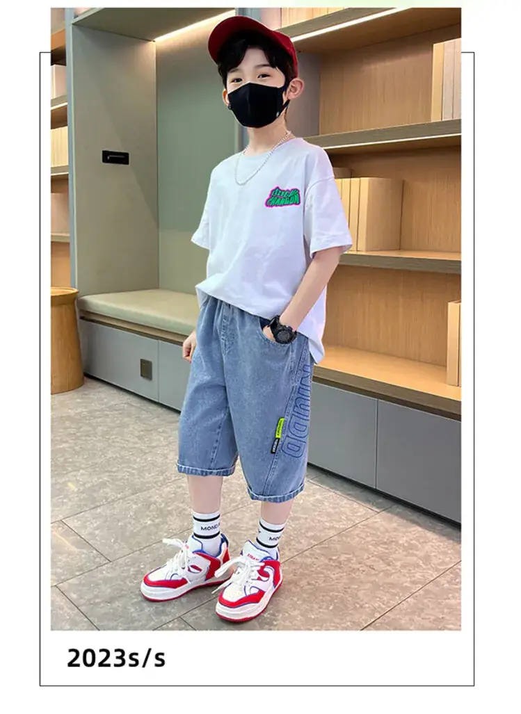 Children's Denim Pants Large Summer Wear — feature 1