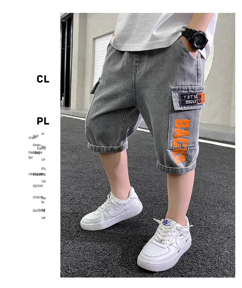Children's Denim Pants Large Summer Wear — feature 13