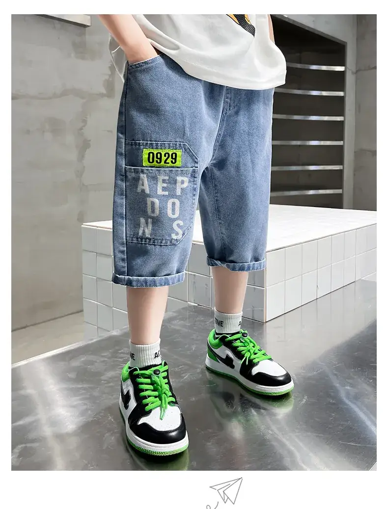 Children's Denim Pants Large Summer Wear — feature 18
