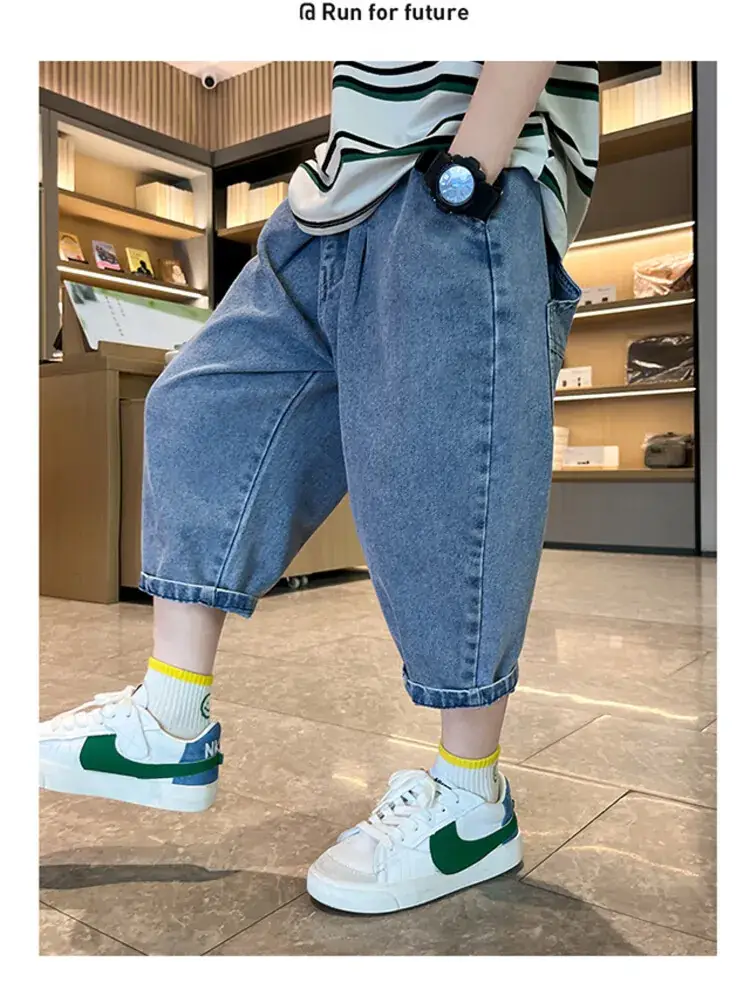 Children's Denim Pants Large Summer Wear — feature 33