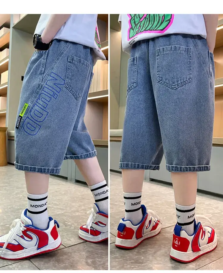 Children's Denim Pants Large Summer Wear — feature 7