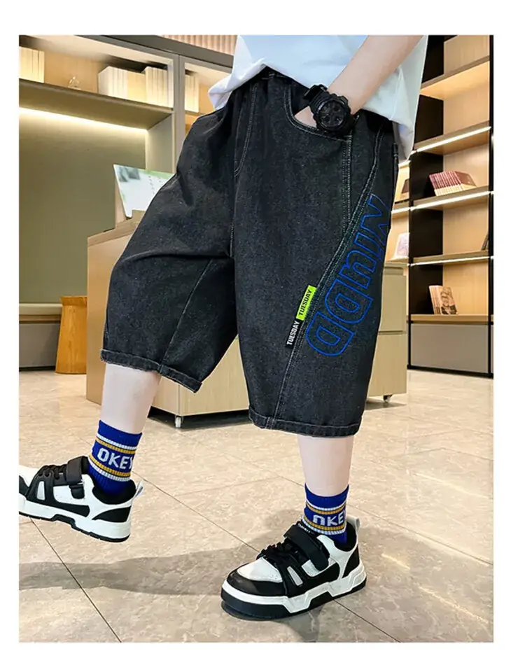 Children's Denim Pants Large Summer Wear — feature 9