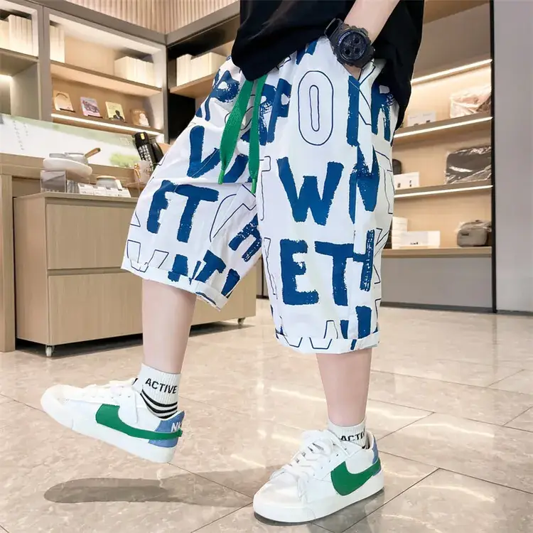 Children's Denim Pants Large Summer Wear - Image 11