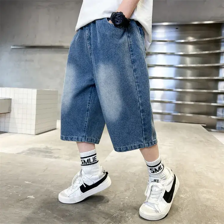 Children's Denim Pants Large Summer Wear - Image 14