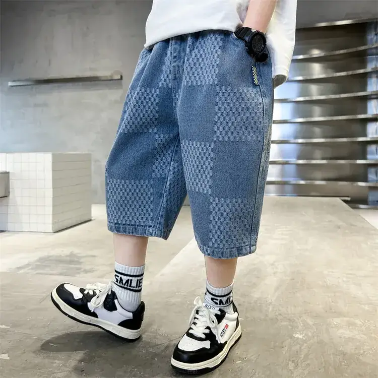 Children's Denim Pants Large Summer Wear - Image 15